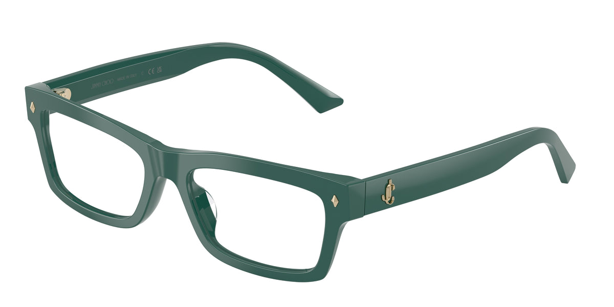 Jimmy Choo 0JC3057U DARK GREEN rectangle glasses by Jimmy