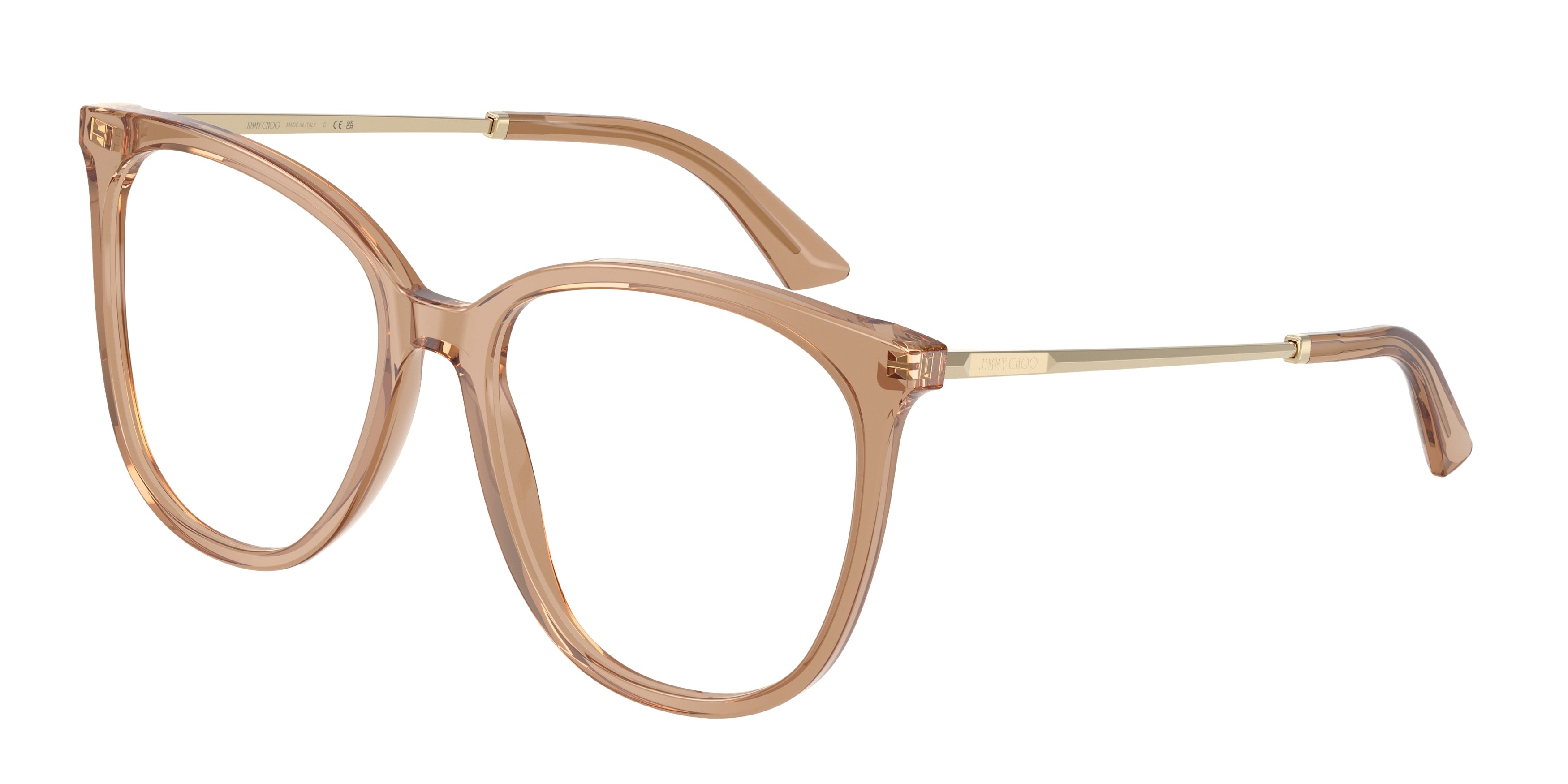 Jimmy Choo 0JC3060 TRANSPARENT TAN phantos glasses by Jimmy