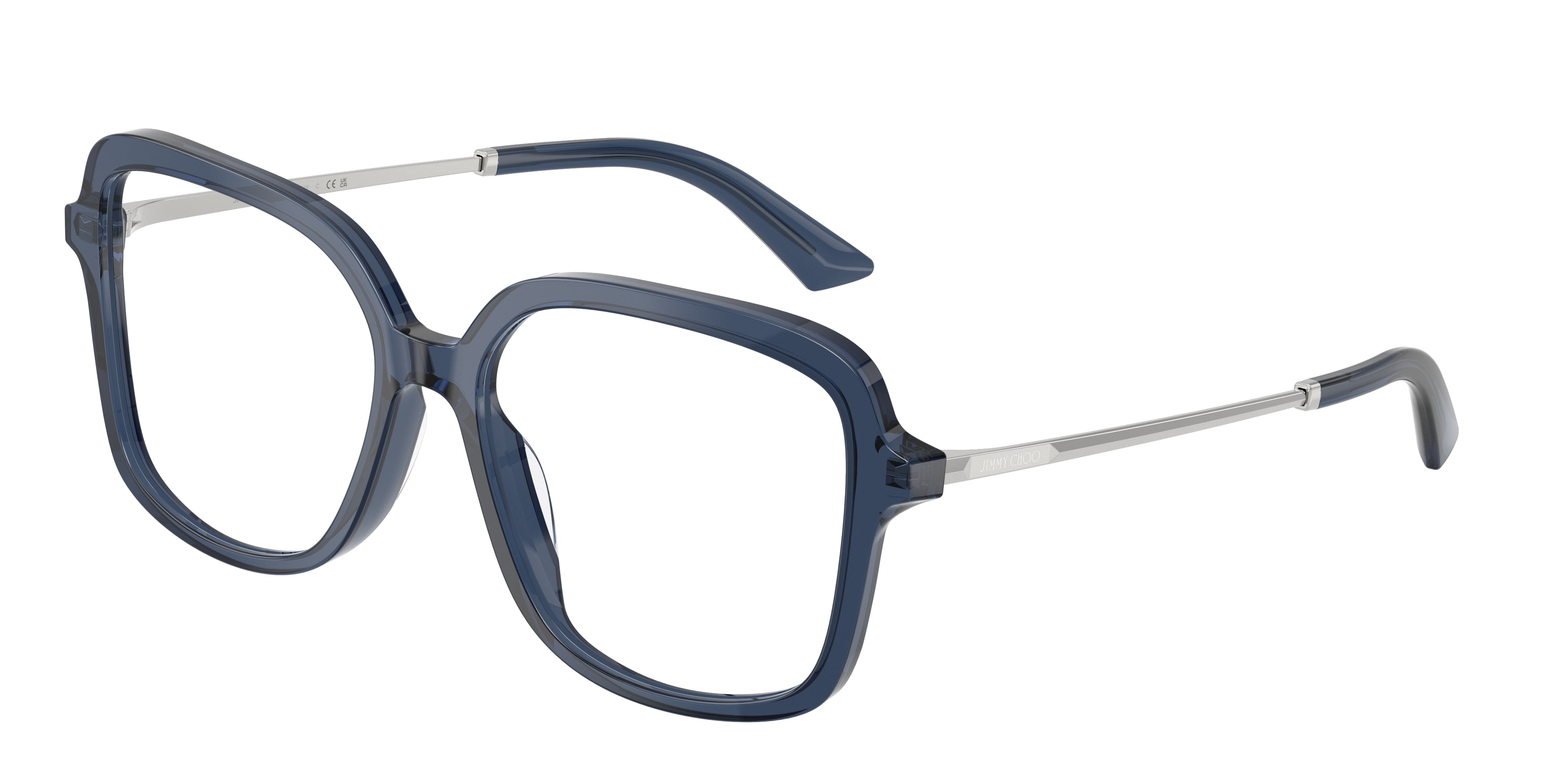 Jimmy Choo 0JC3061U TRANSPARENT NAVY square glasses by Jimmy