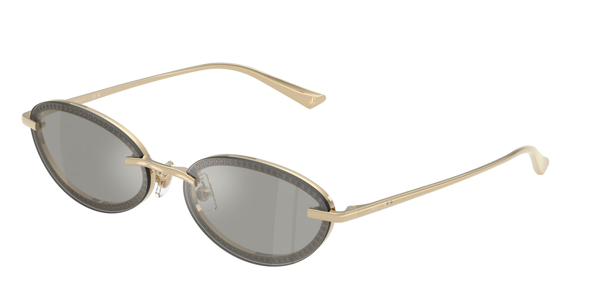 Jimmy Choo 0JC4020B PALE GOLD oval sunglasses by Jimmy