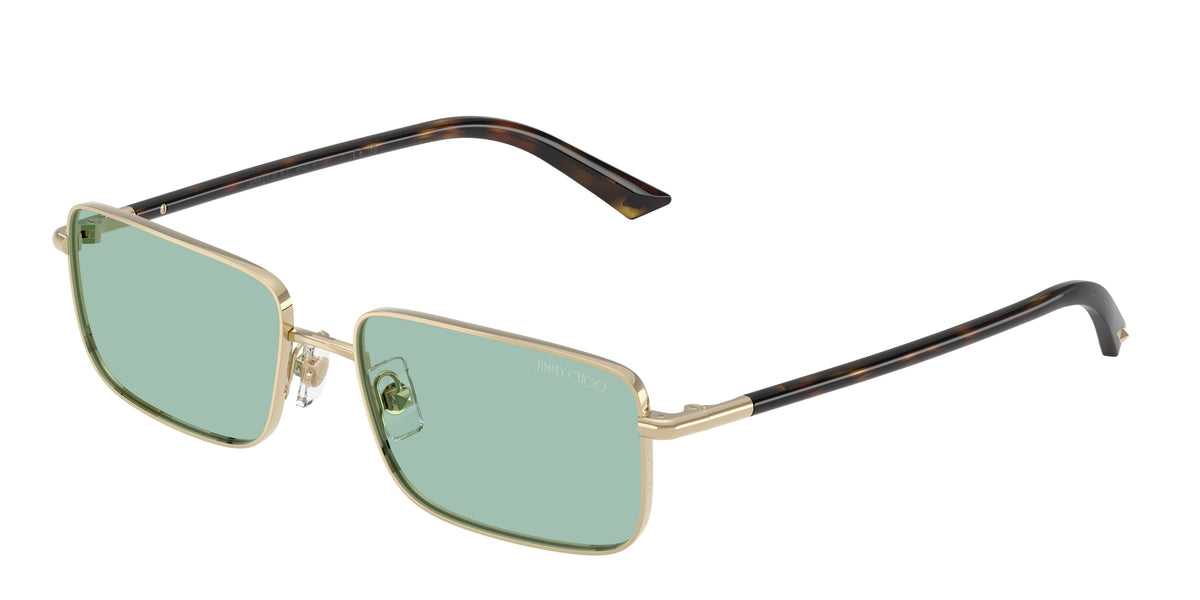 Jimmy Choo 0JC4027 PALE GOLD rectangle sunglasses by Jimmy