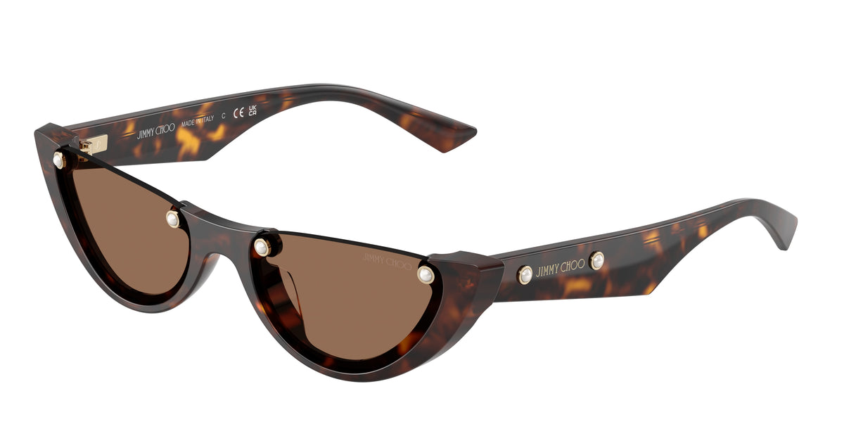 Jimmy Choo 0JC5049HU HAVANA oval sunglasses by Jimmy