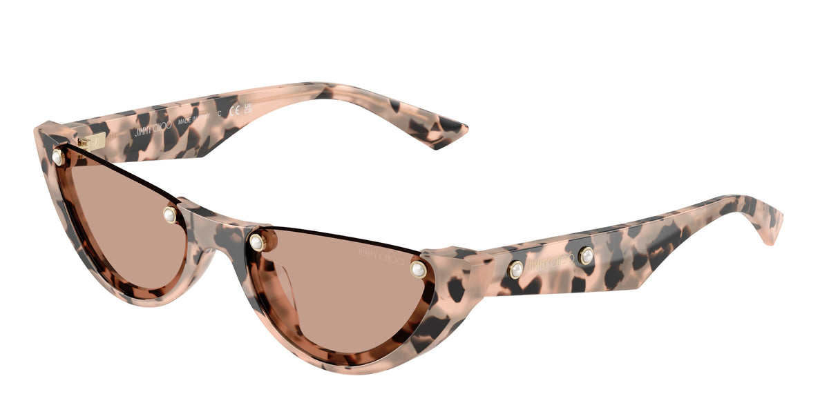 Jimmy Choo 0JC5049HU PINK HAVANA oval sunglasses by Jimmy