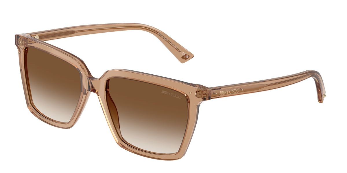 Jimmy Choo 0JC5051 TRANSPARENT TAN square sunglasses by Jimmy