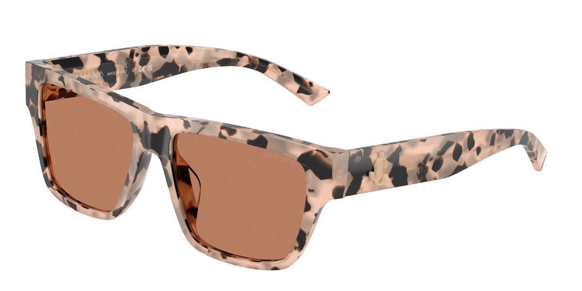 Jimmy Choo 0JC5052U PINK HAVANA rectangle sunglasses by Jimmy