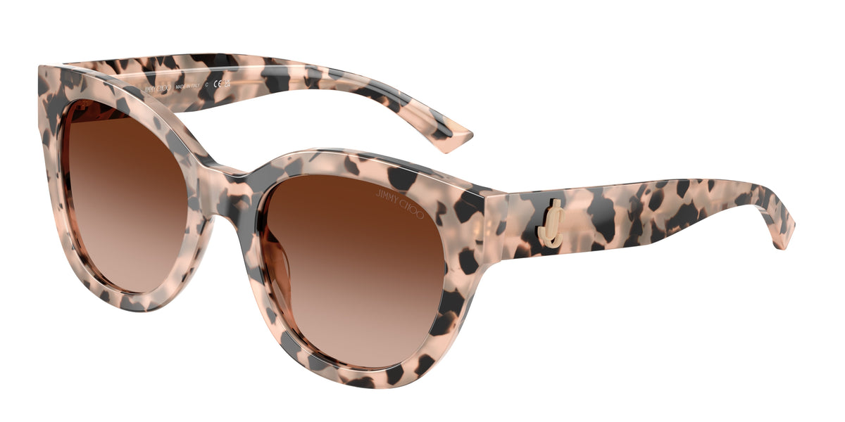Jimmy Choo 0JC5053 PINK HAVANA round sunglasses by Jimmy