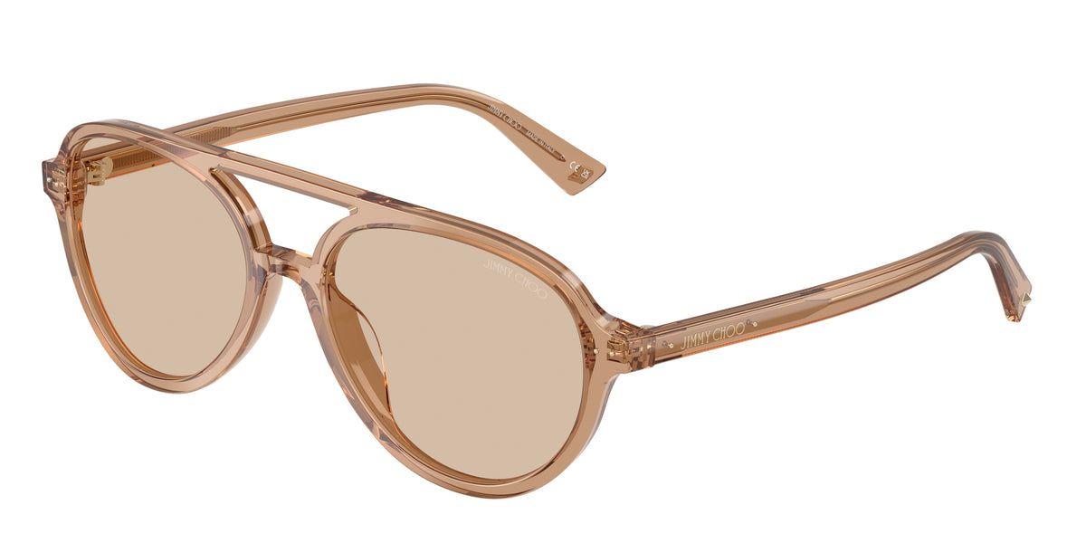 Jimmy Choo 0JC5055U TRANSPARENT TAN pilot sunglasses by Jimmy