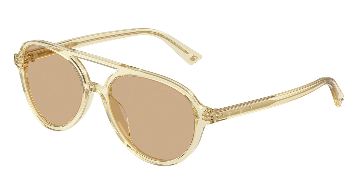 Jimmy Choo 0JC5055U TRANSPARENT YELLOW pilot sunglasses by Jimmy