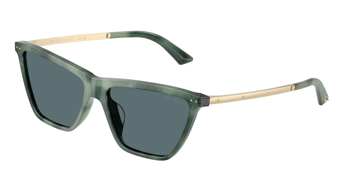 Jimmy Choo 0JC5059U GREEN HAVANA cat eye sunglasses by Jimmy