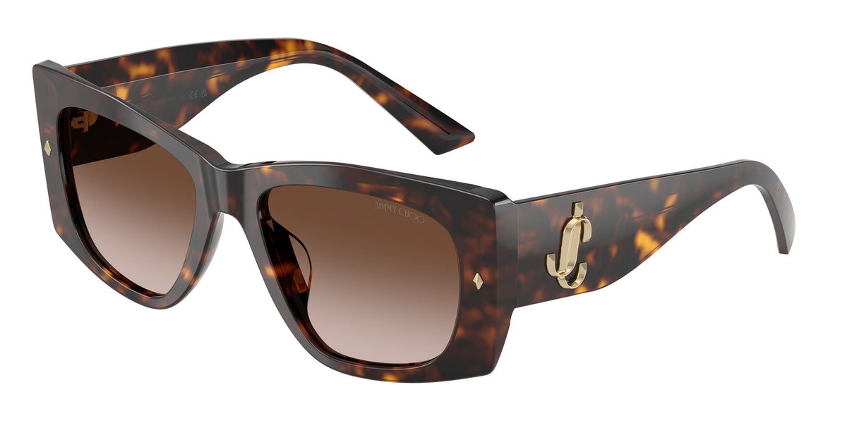 Jimmy Choo 0JC5061U HAVANA butterfly sunglasses by Jimmy