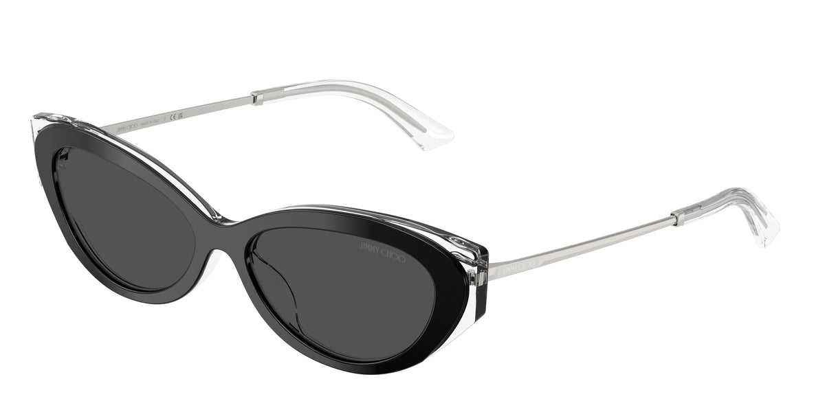 Jimmy Choo 0JC5065U BLACK/CRYSTAL cat eye sunglasses by Jimmy