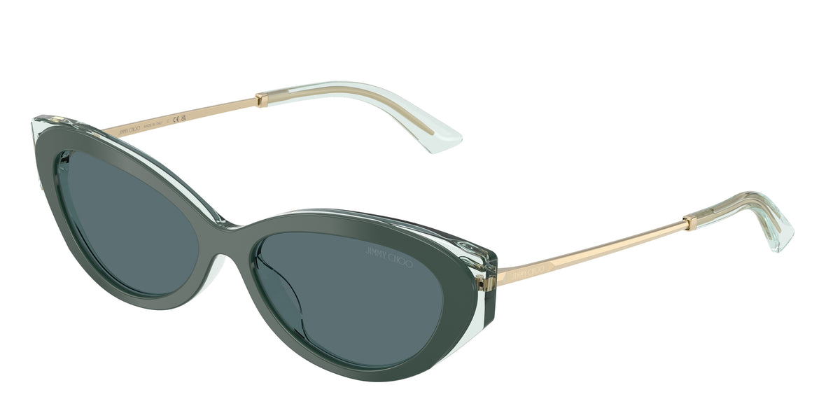 Jimmy Choo 0JC5065U DARK GREEN cat eye sunglasses by Jimmy