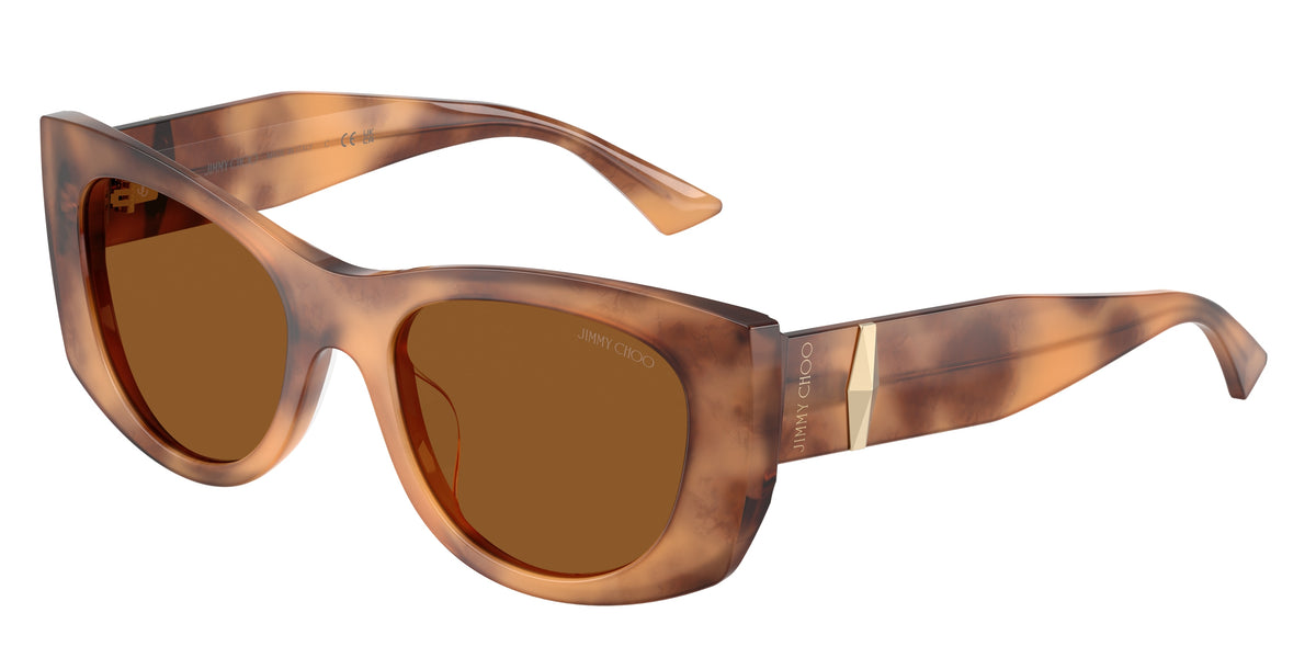 Jimmy Choo 0JC5066U TAN HAVANA butterfly sunglasses by Jimmy