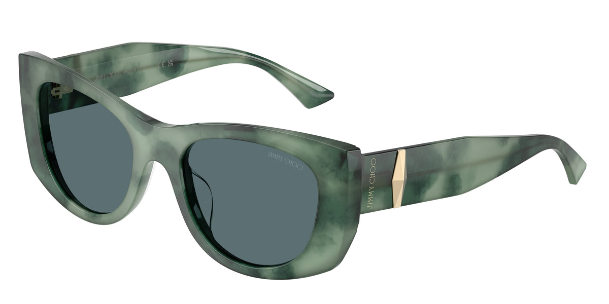 Jimmy Choo 0JC5066U GREEN HAVANA butterfly sunglasses by Jimmy