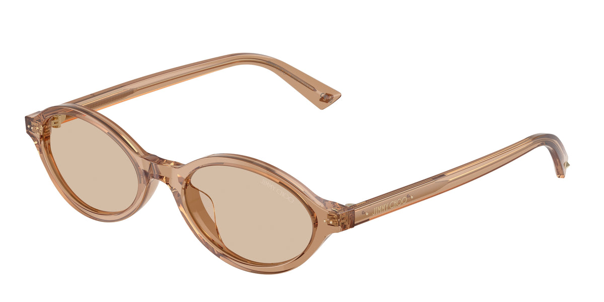 Jimmy Choo 0JC5068U TRANSPARENT TAN oval sunglasses by Jimmy
