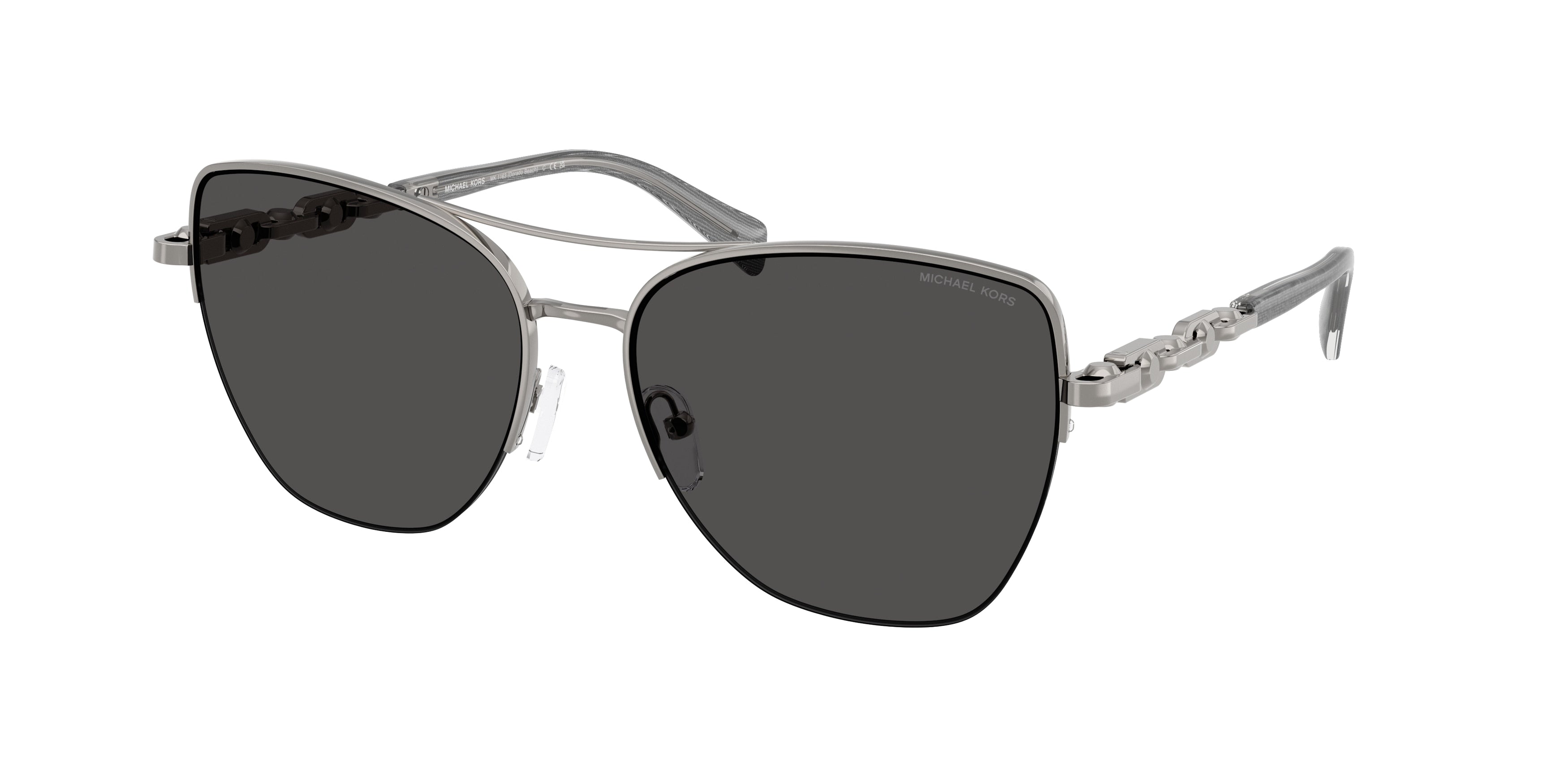 MICHAEL KORS 0MK1163 GUNMETAL SHINY square sunglasses by MICHAEL