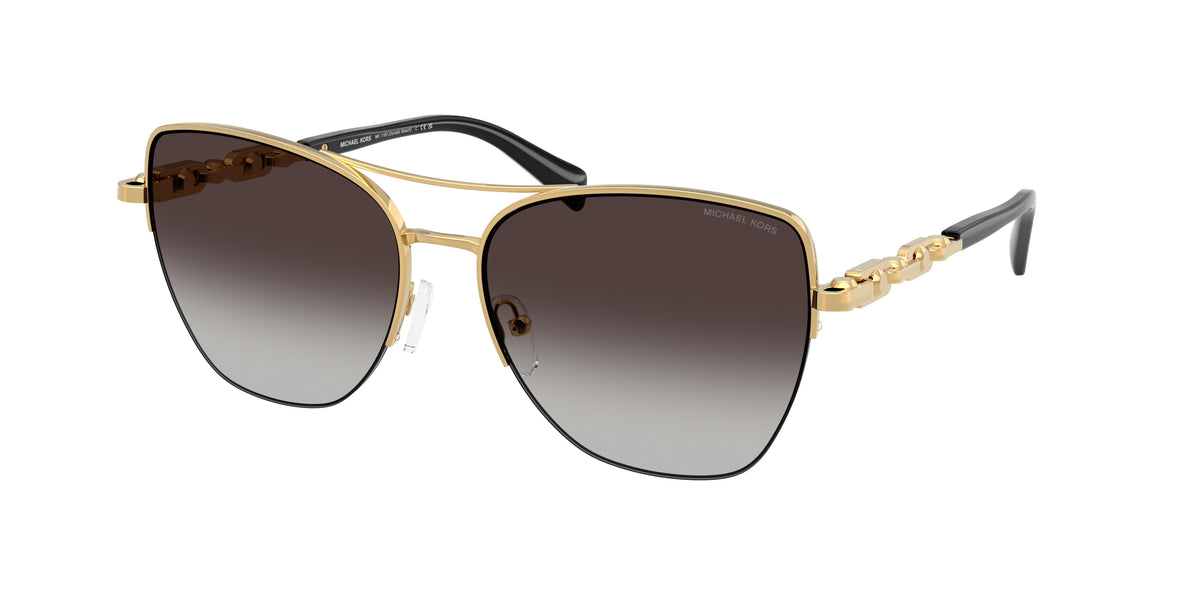 MICHAEL KORS 0MK1163 YELLOW GOLD SHINY square sunglasses by MICHAEL