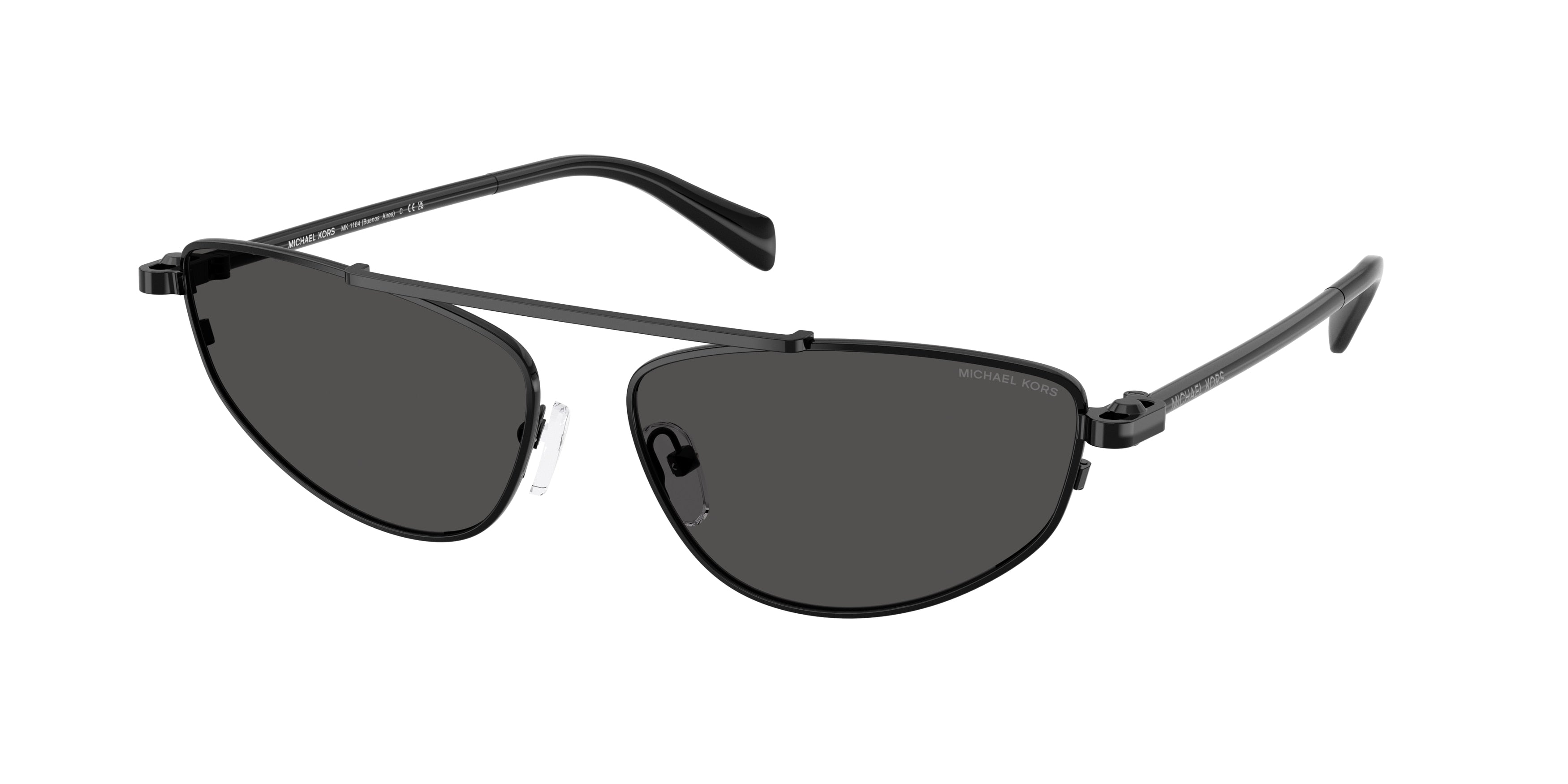 MICHAEL KORS 0MK1164 BLACK SHINY irregular sunglasses by MICHAEL