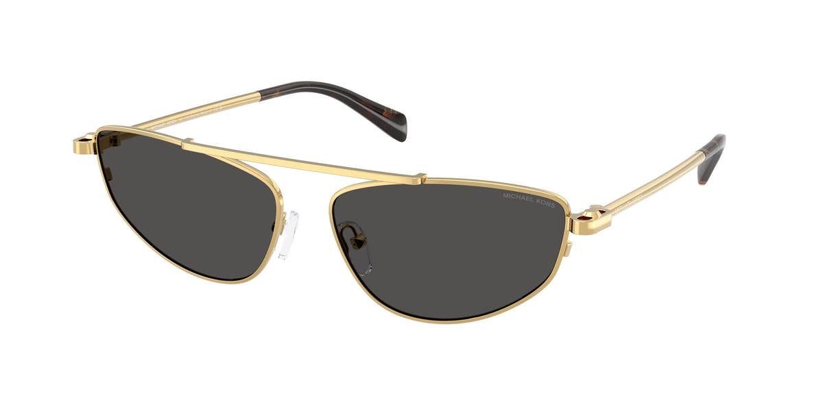 MICHAEL KORS 0MK1164 YELLOW GOLD SHINY irregular sunglasses by MICHAEL