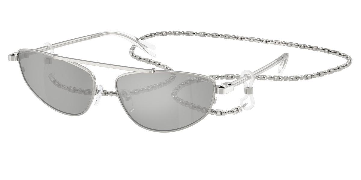 MICHAEL KORS 0MK1164 SILVER SHINY irregular sunglasses by MICHAEL