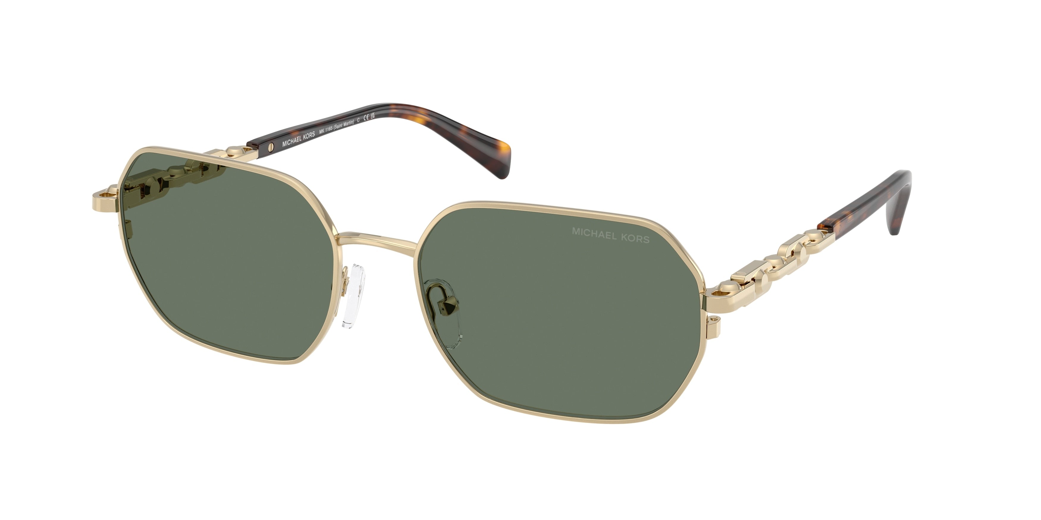 MICHAEL KORS 0MK1165 LIGHT GOLD SHINY irregular sunglasses by MICHAEL