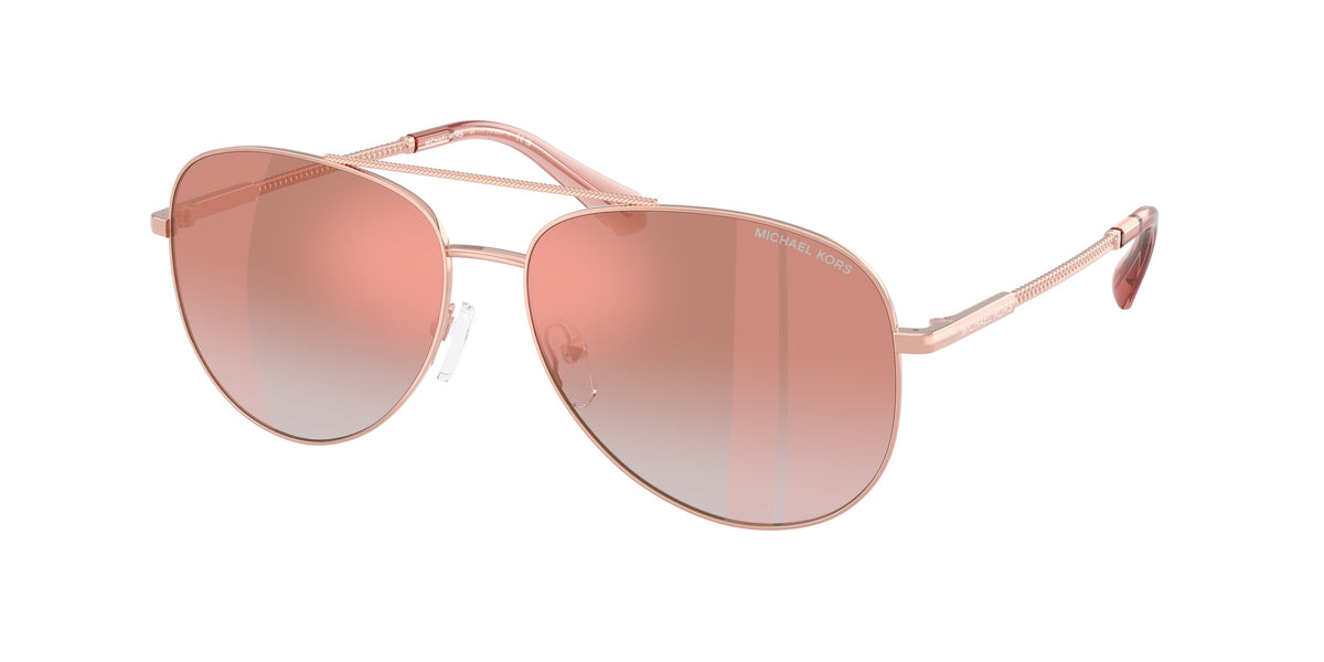 MICHAEL KORS 0MK1172 ROSE GOLD pilot sunglasses by MICHAEL