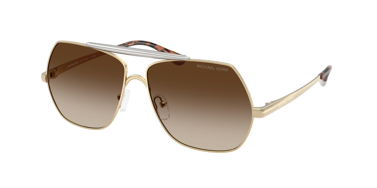 MICHAEL KORS 0MK1173 LIGHT GOLD pilot sunglasses by MICHAEL