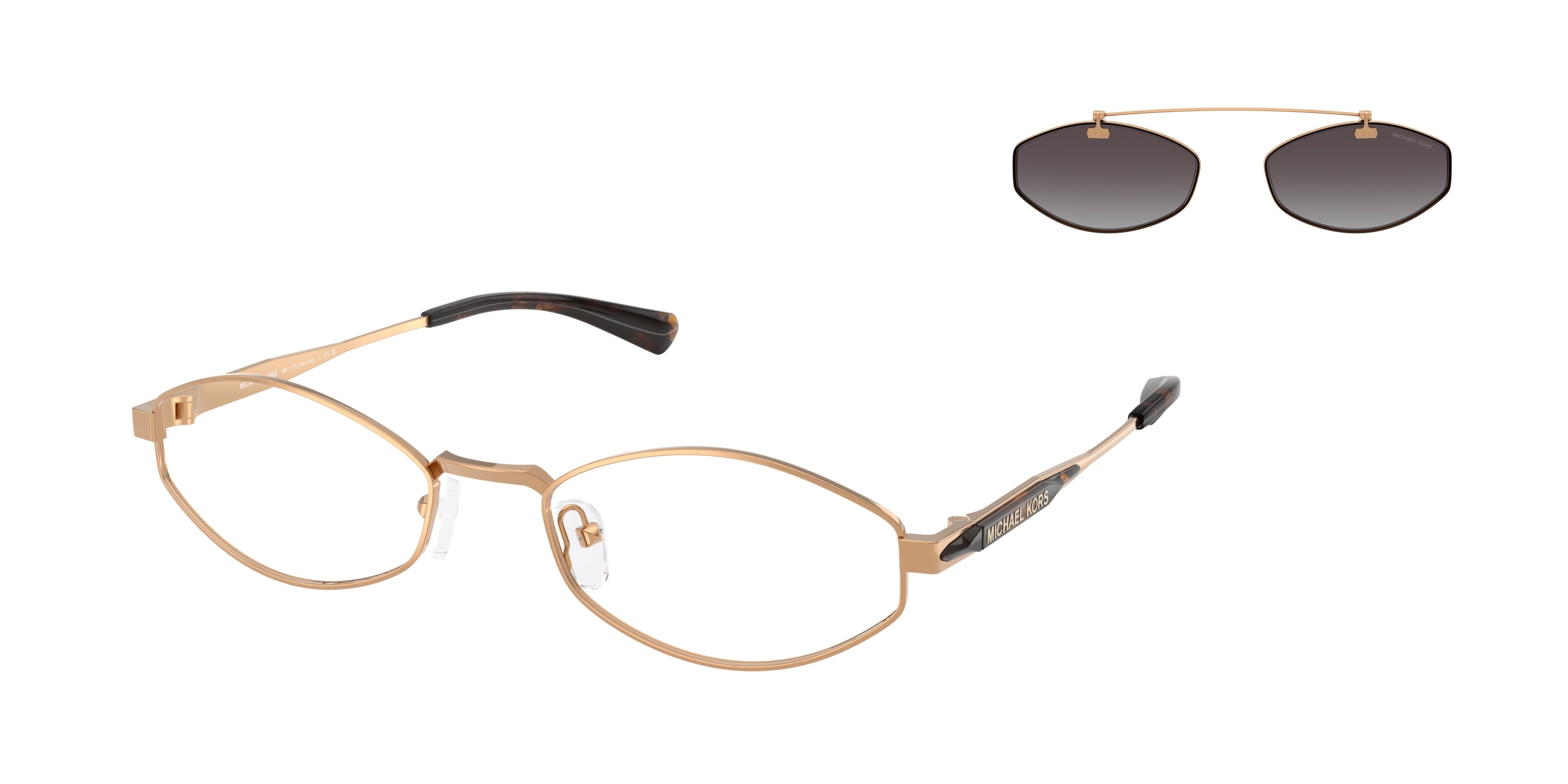 MICHAEL KORS 0MK1175 BEIGE GOLD oval sunglasses by MICHAEL