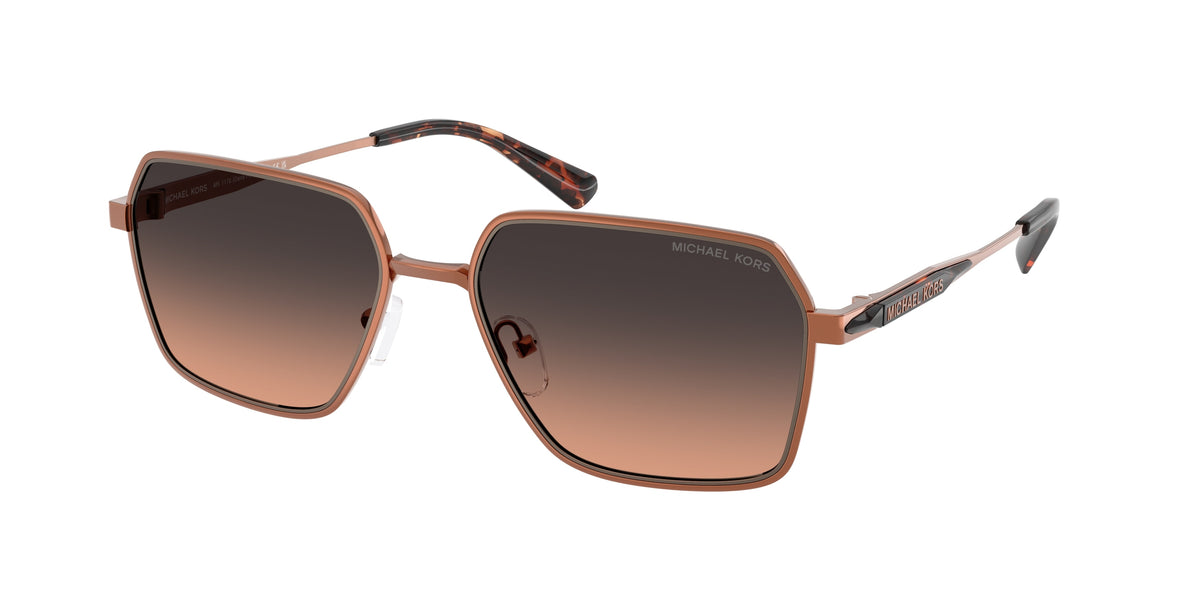MICHAEL KORS 0MK1176 SHINY COPPER square sunglasses by MICHAEL