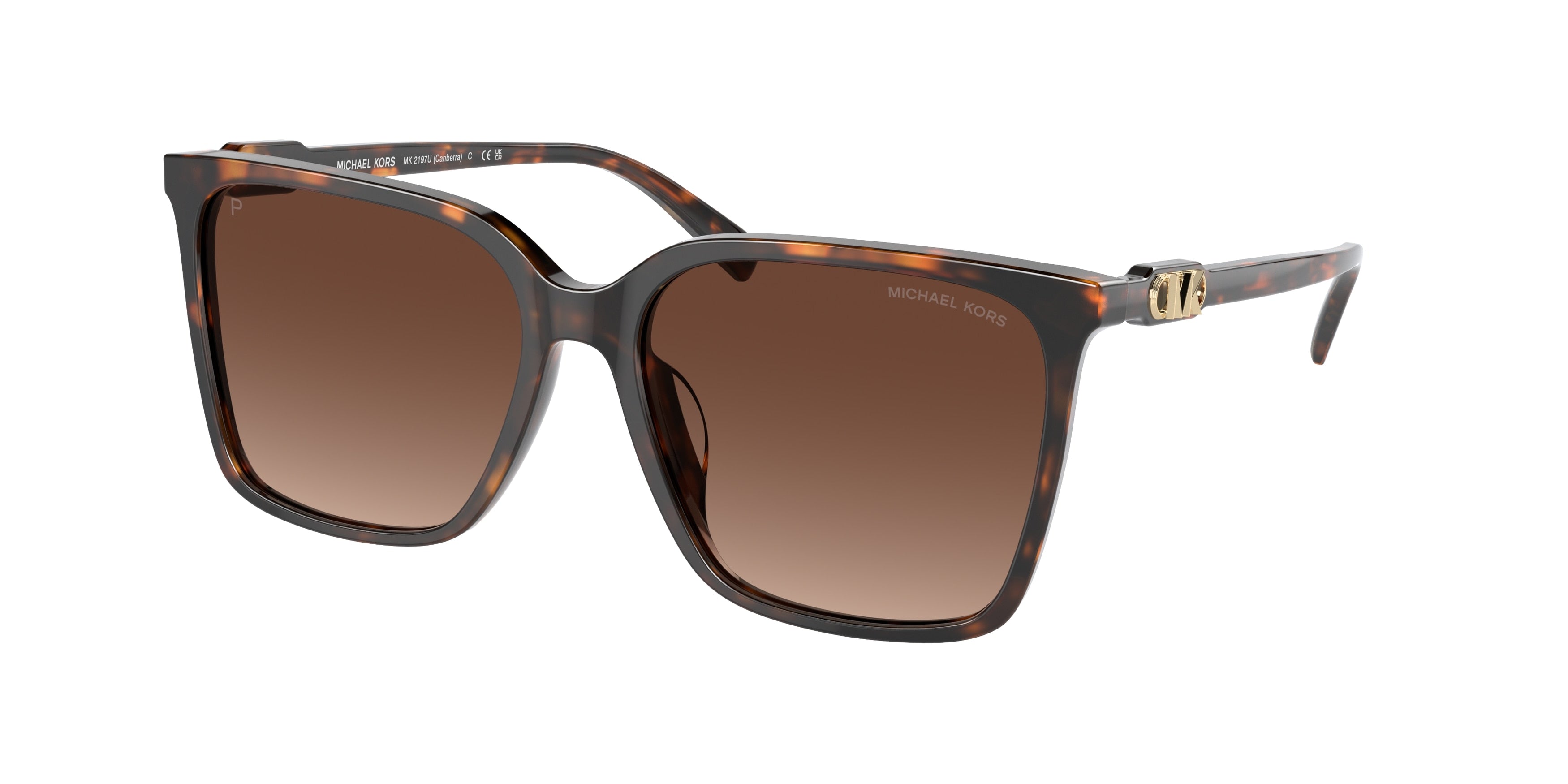 MICHAEL KORS 0MK2197U DARK TORTOISE square sunglasses by MICHAEL