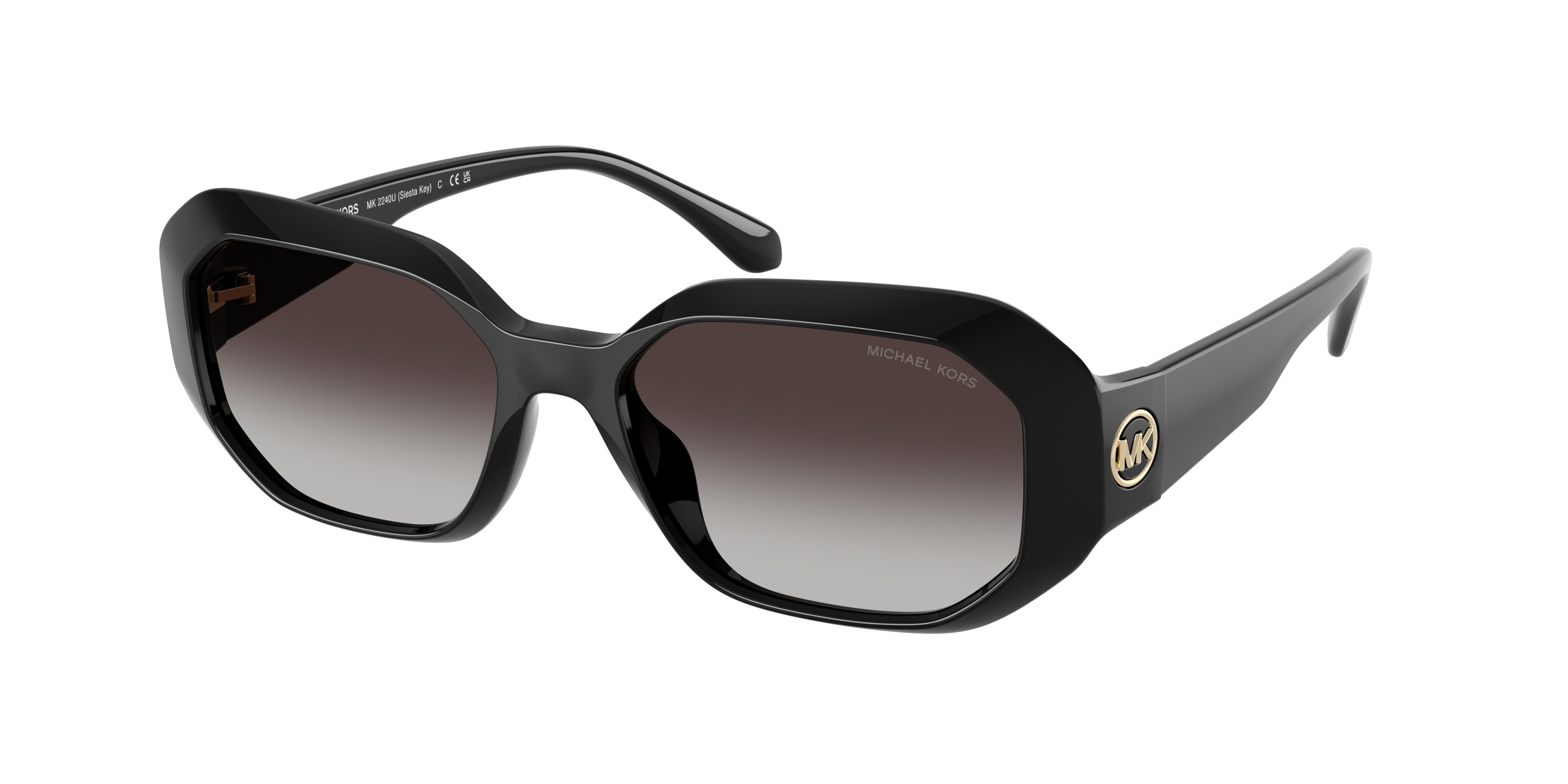 MICHAEL KORS 0MK2240U BLACK irregular sunglasses by MICHAEL