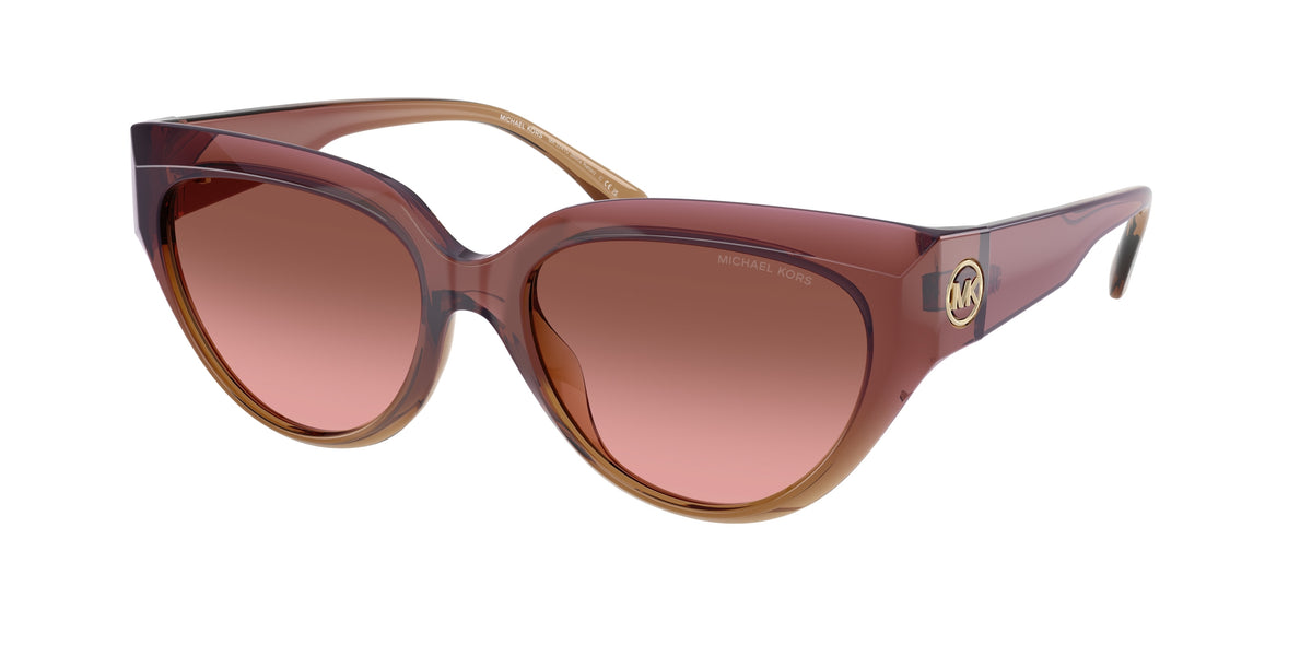 MICHAEL KORS 0MK2241U DUSTY ROSE LIGHT BROWN cat eye sunglasses by MICHAEL