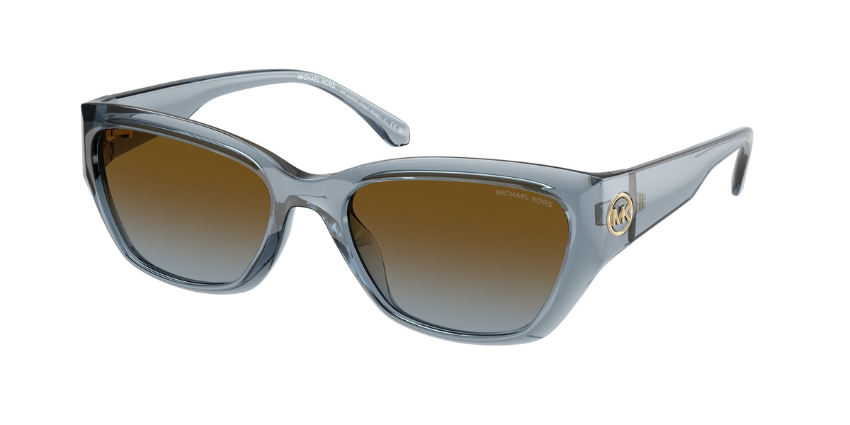 MICHAEL KORS 0MK2242D DENIM TRANSPARENT cat eye sunglasses by MICHAEL