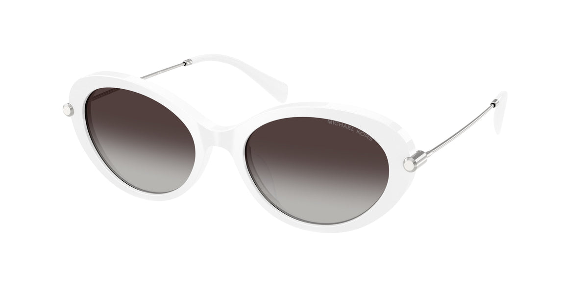 MICHAEL KORS 0MK2245U OPTIC WHITE oval sunglasses by MICHAEL