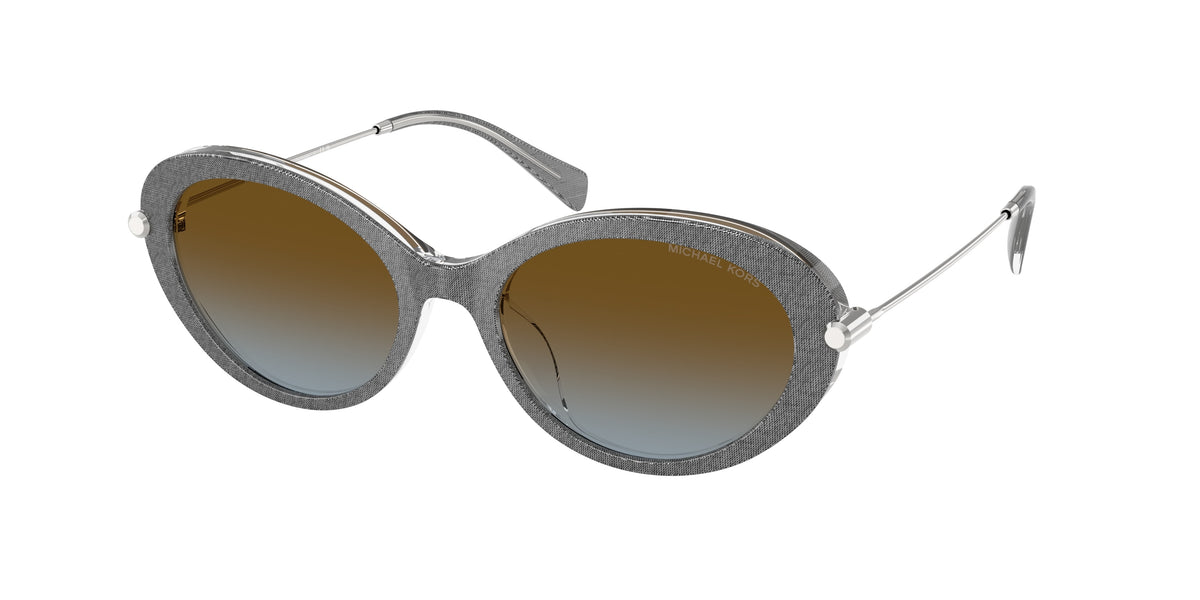 MICHAEL KORS 0MK2245U GREY DENIM oval sunglasses by MICHAEL