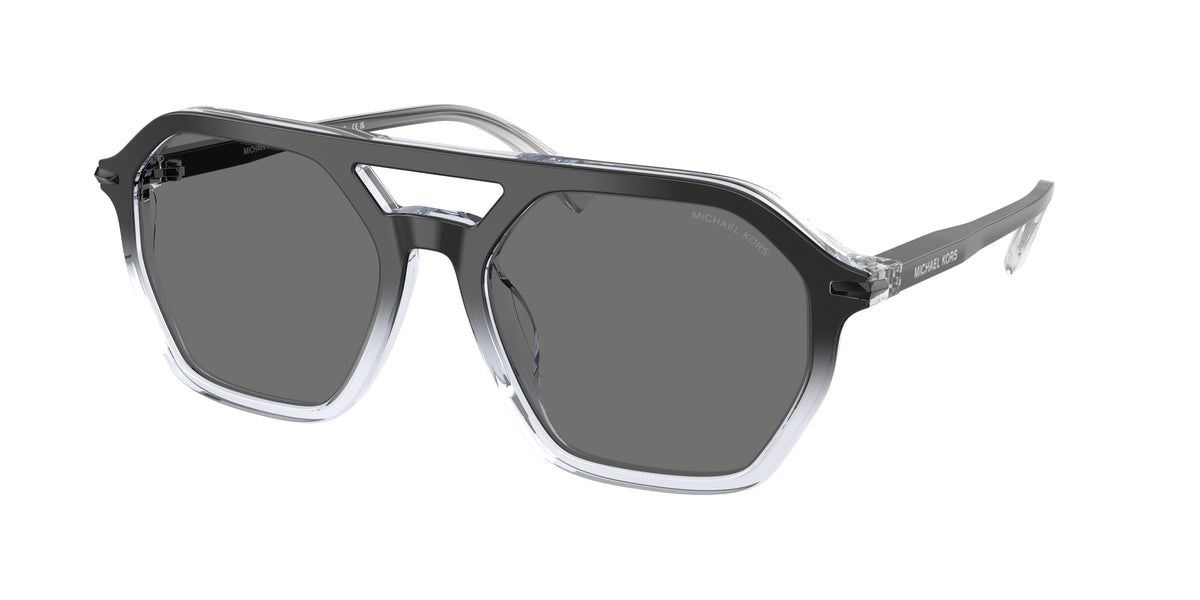 MICHAEL KORS 0MK2251U BLACK CLEAR GRADIENT pilot sunglasses by MICHAEL
