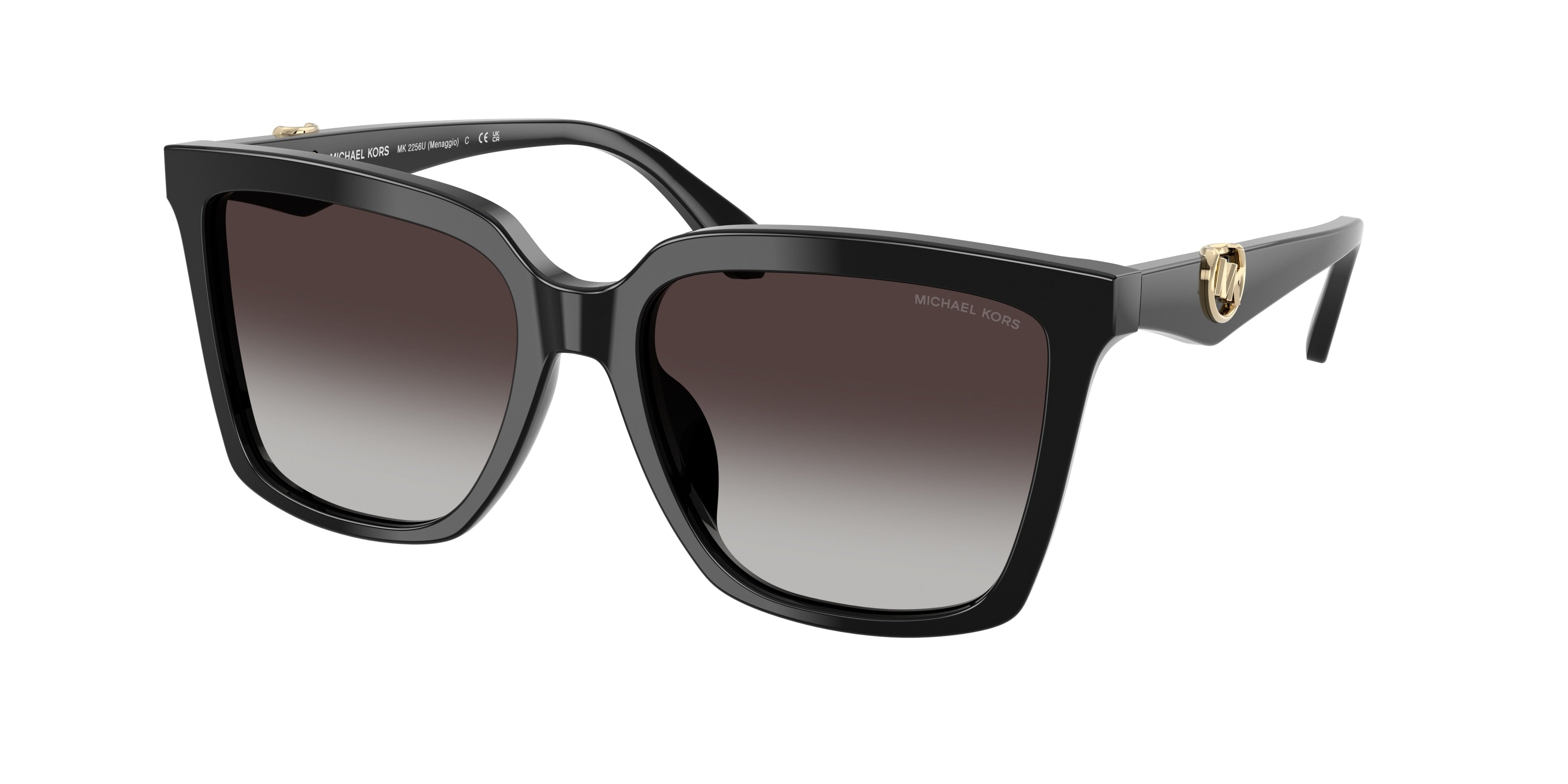 MICHAEL KORS 0MK2256U BLACK square sunglasses by MICHAEL