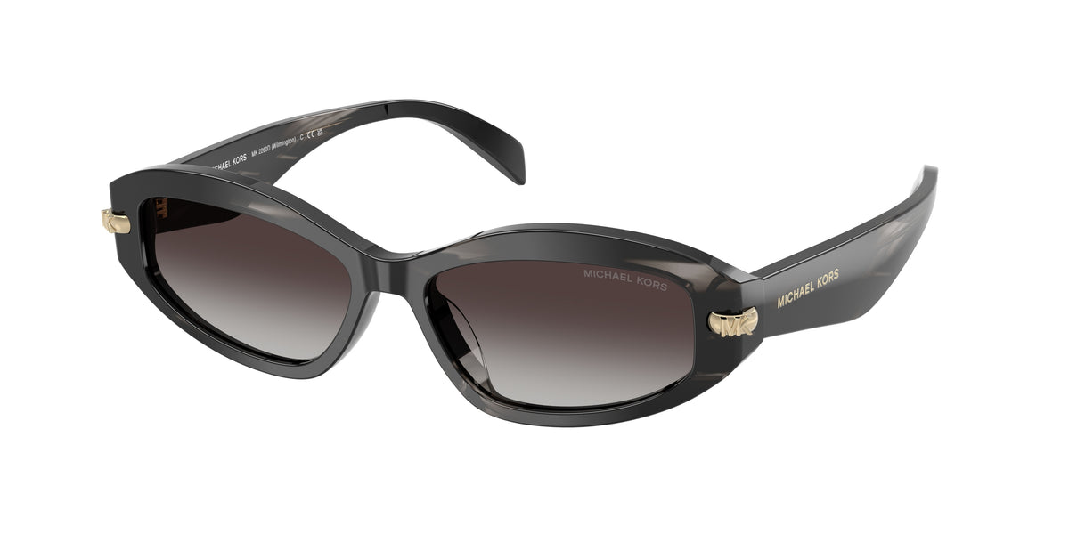 MICHAEL KORS 0MK2260D BLACK HORN oval sunglasses by MICHAEL