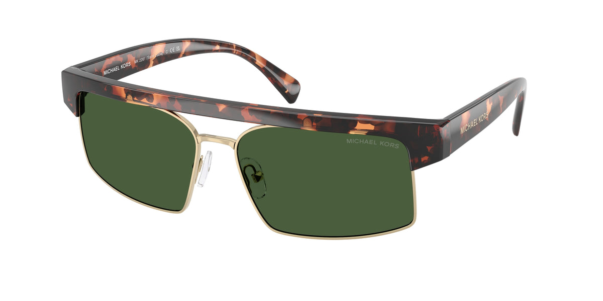 MICHAEL KORS 0MK2261 DARK TORTOISE rectangle sunglasses by MICHAEL