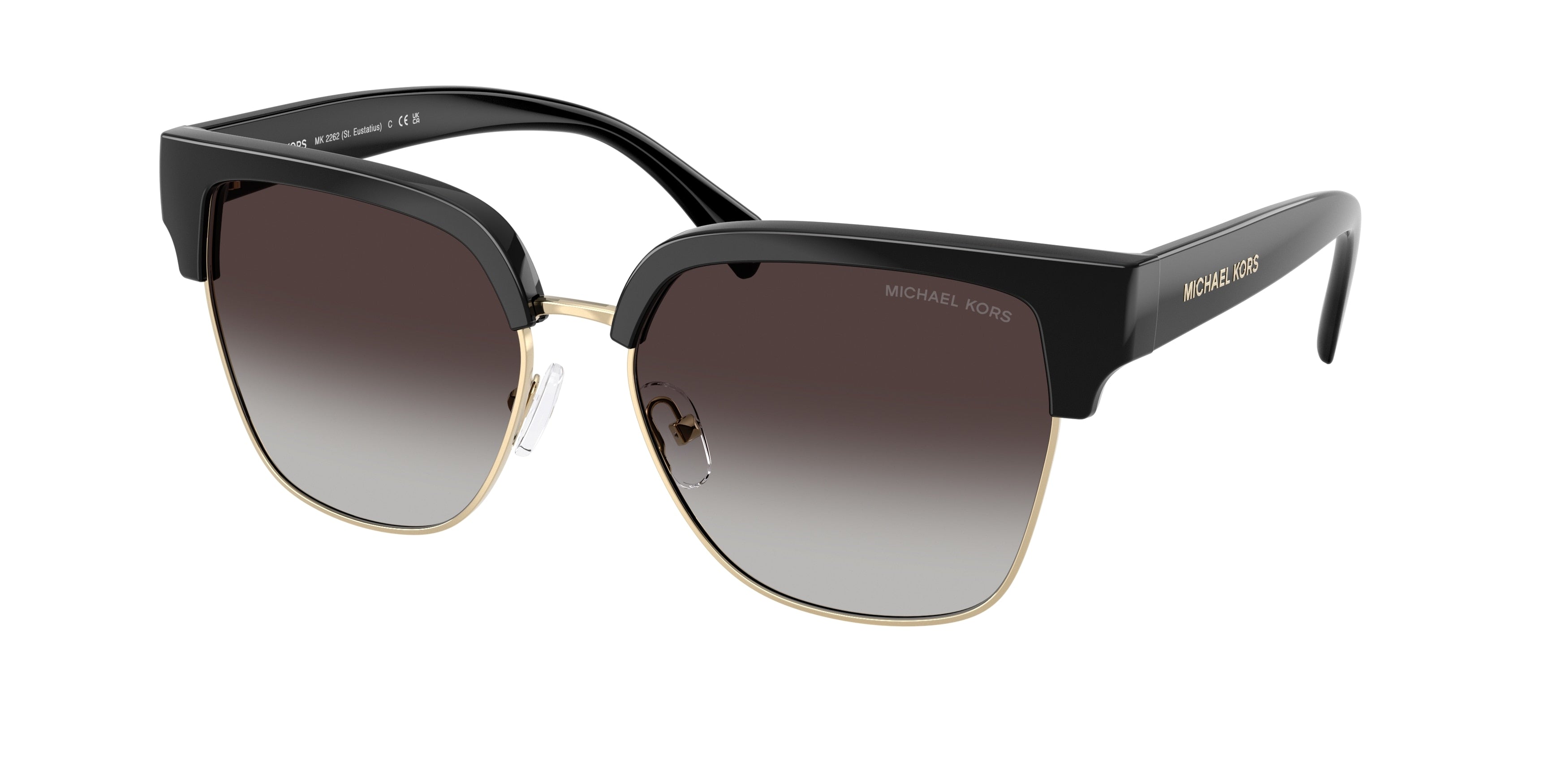 MICHAEL KORS 0MK2262 BLACK square sunglasses by MICHAEL