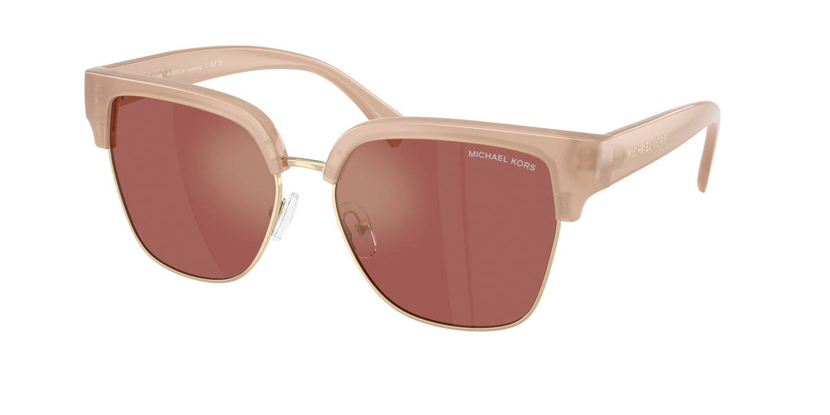 MICHAEL KORS 0MK2262 DARK TAN square sunglasses by MICHAEL