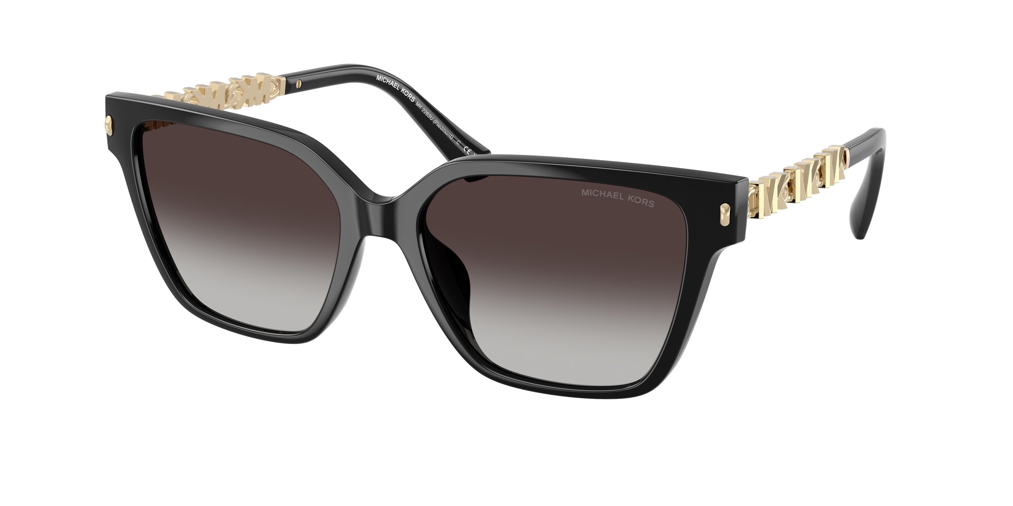 MICHAEL KORS 0MK2263U BLACK square sunglasses by MICHAEL