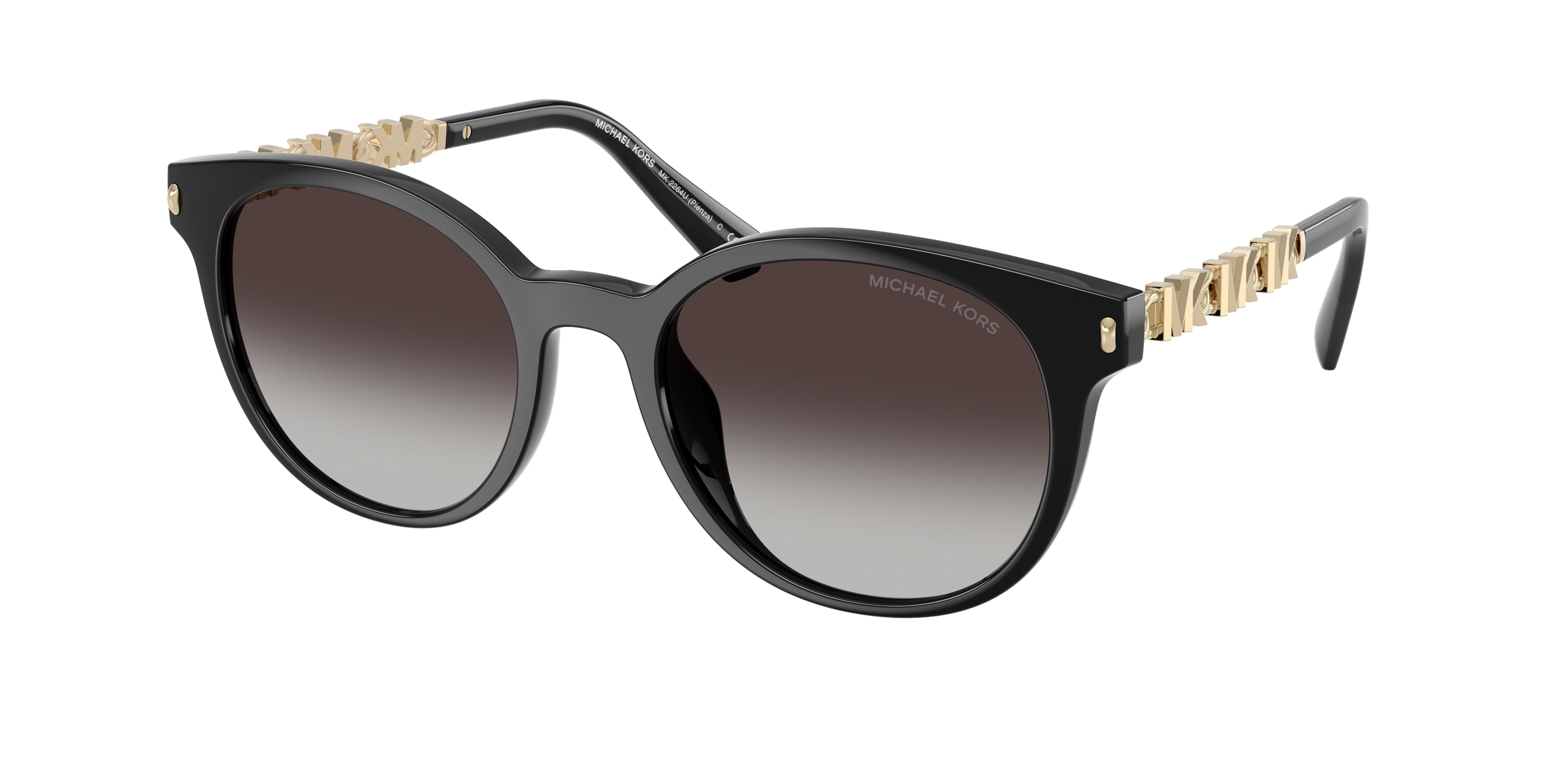 MICHAEL KORS 0MK2264U BLACK round sunglasses by MICHAEL