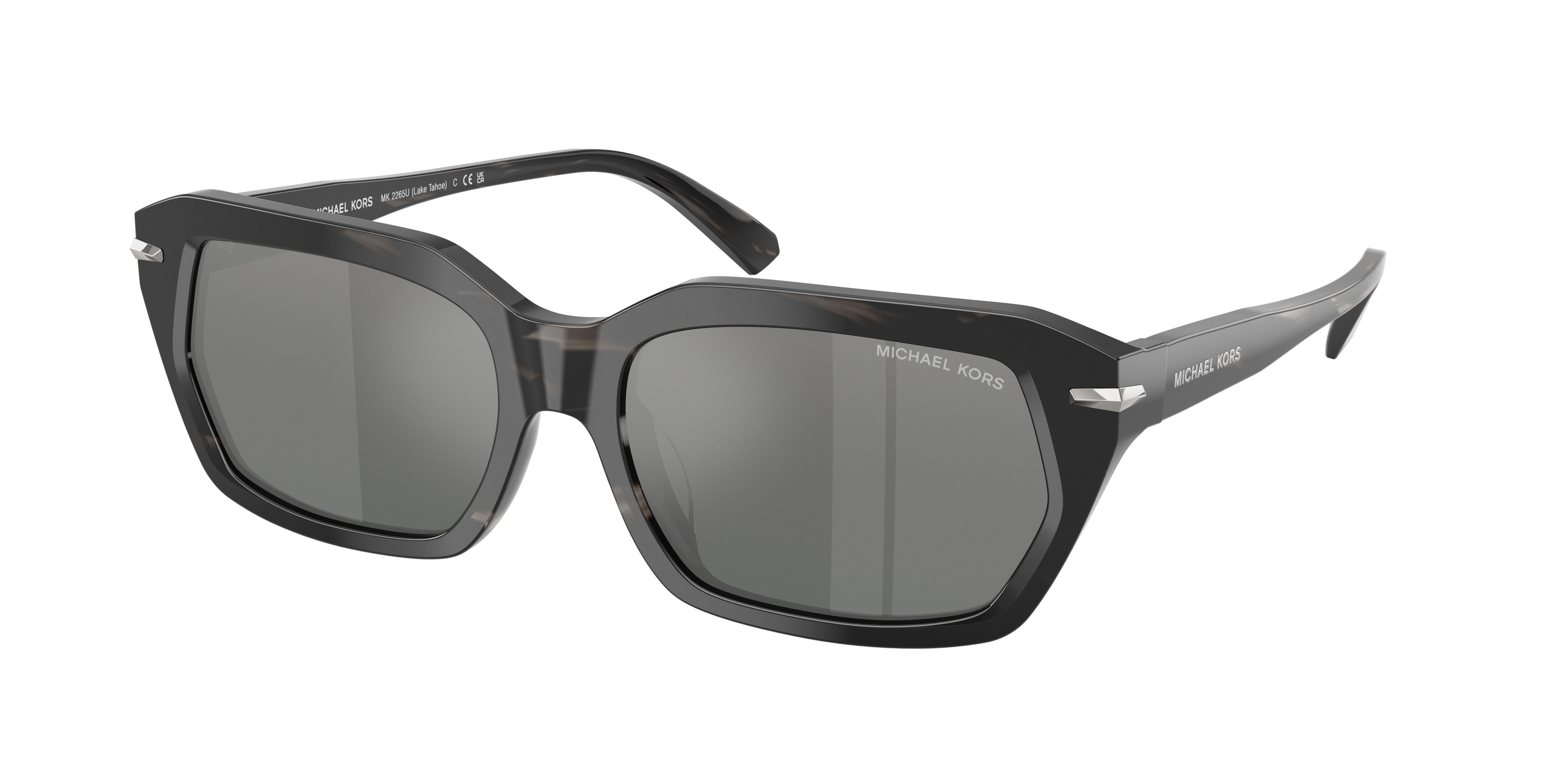 MICHAEL KORS 0MK2265U BLACK HORN rectangle sunglasses by MICHAEL