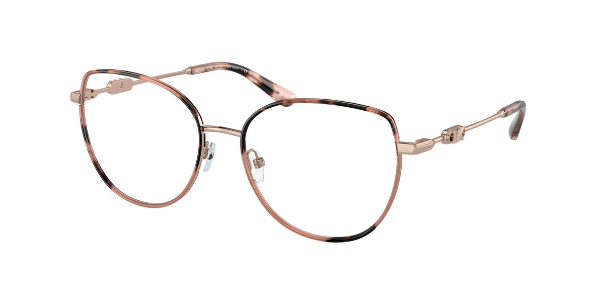 MICHAEL KORS 0MK3066J ROSE GOLD/PINK TORTOISE irregular glasses by MICHAEL
