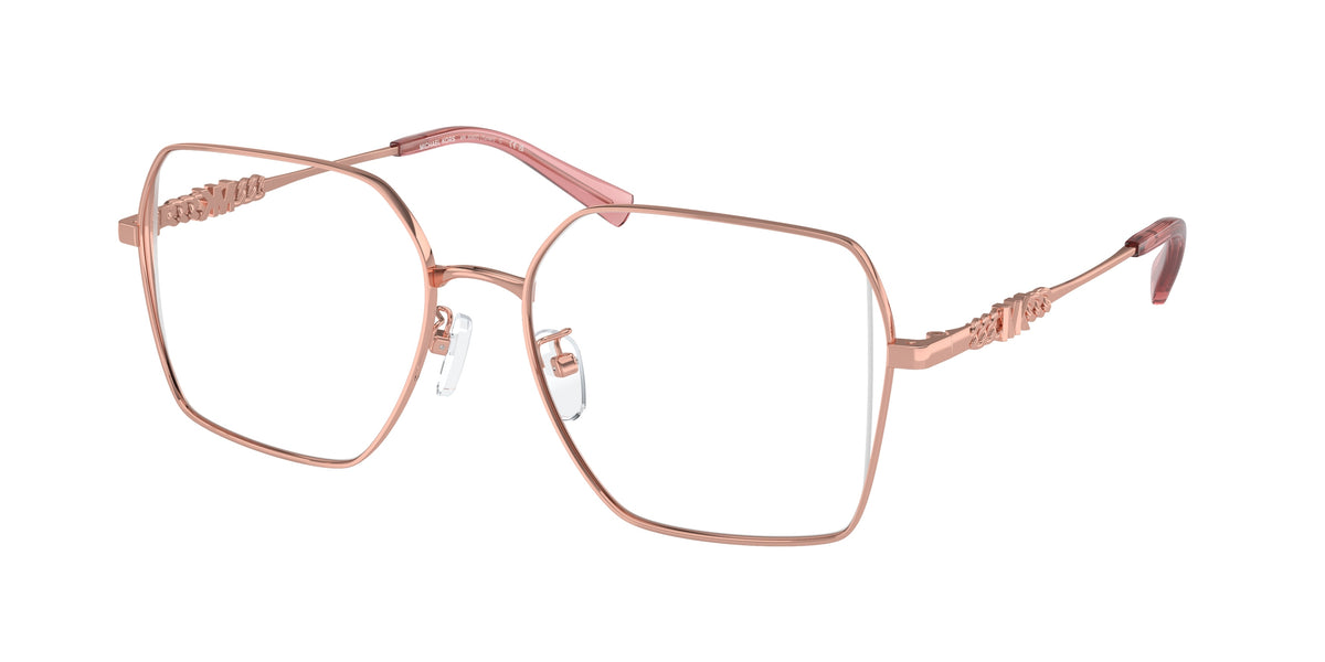 MICHAEL KORS 0MK3082D SHINY ROSE GOLD square glasses by MICHAEL