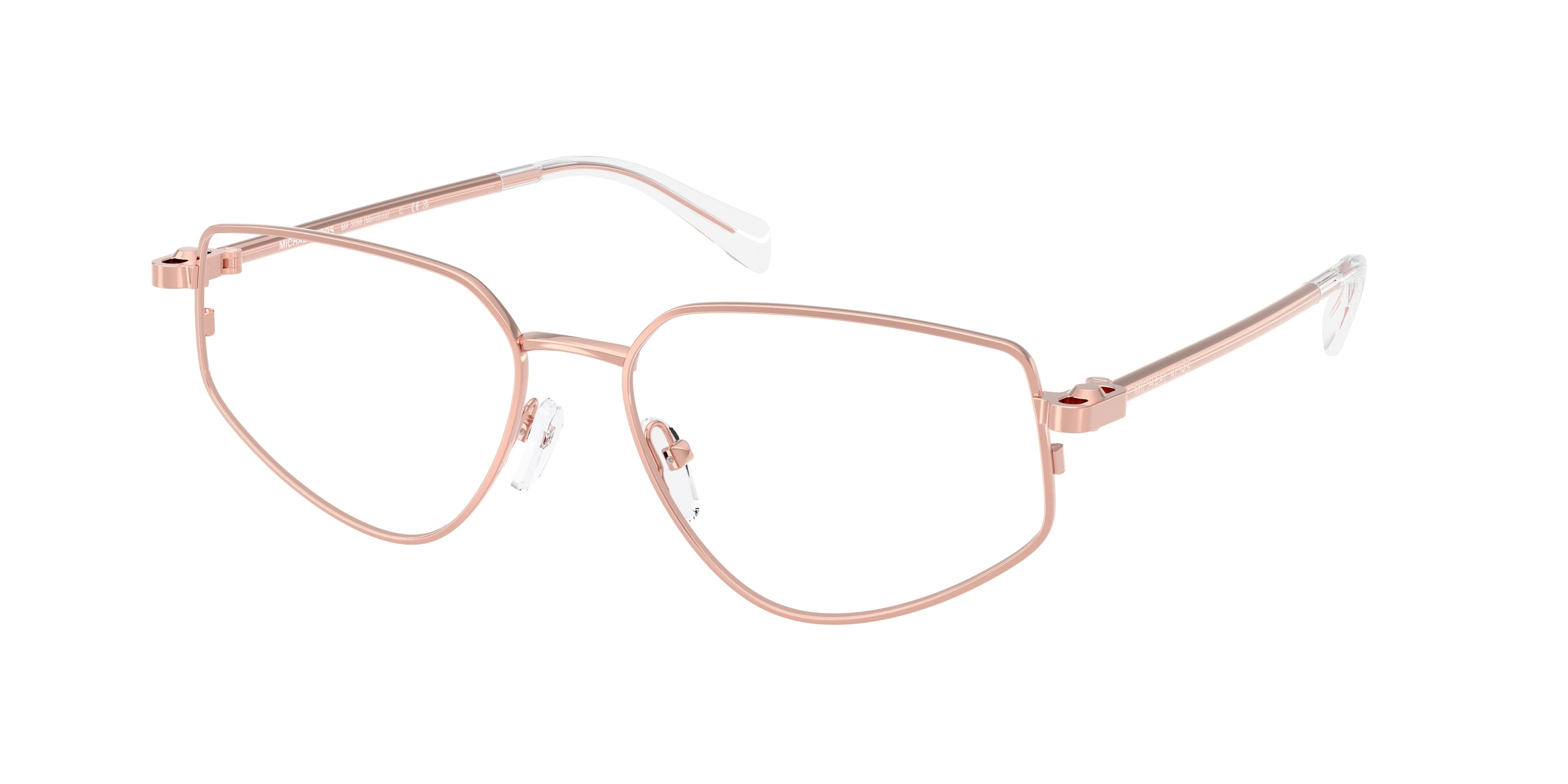 MICHAEL KORS 0MK3088 ROSE GOLD SHINY irregular glasses by MICHAEL