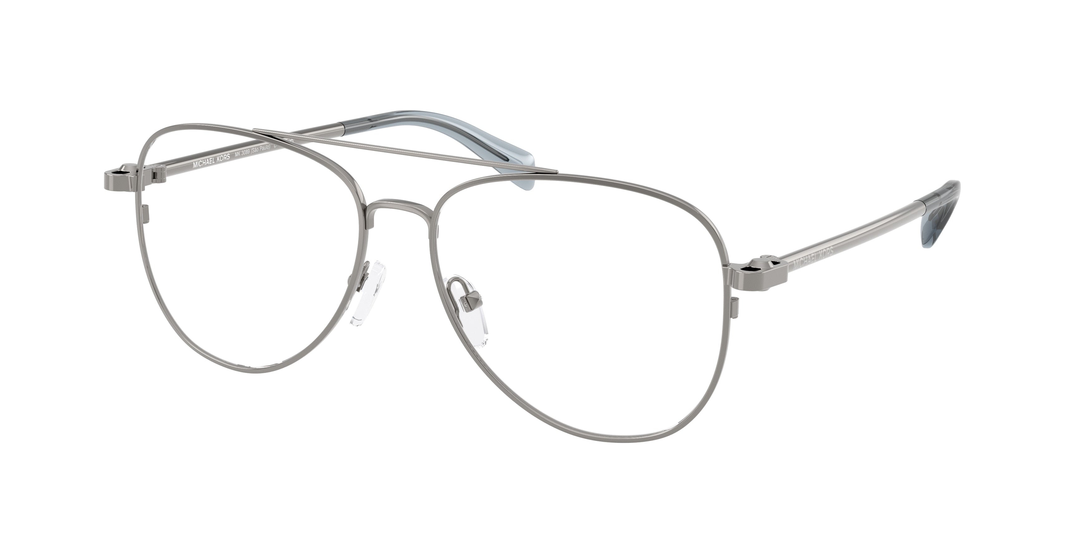 MICHAEL KORS 0MK3089 SHINY GUNMETAL pilot glasses by MICHAEL