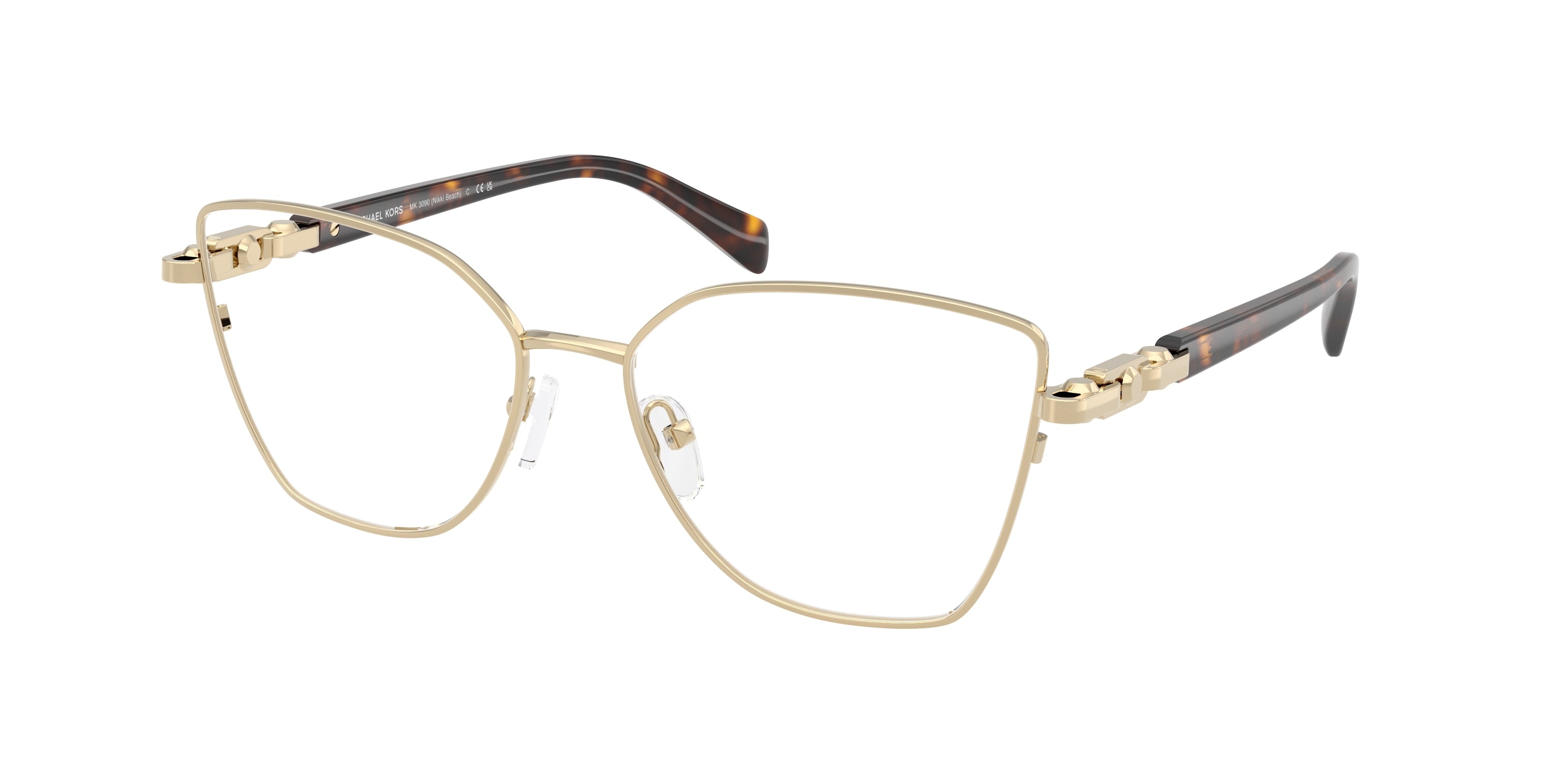 MICHAEL KORS 0MK3090 LIGHT GOLD SHINY butterfly glasses by MICHAEL