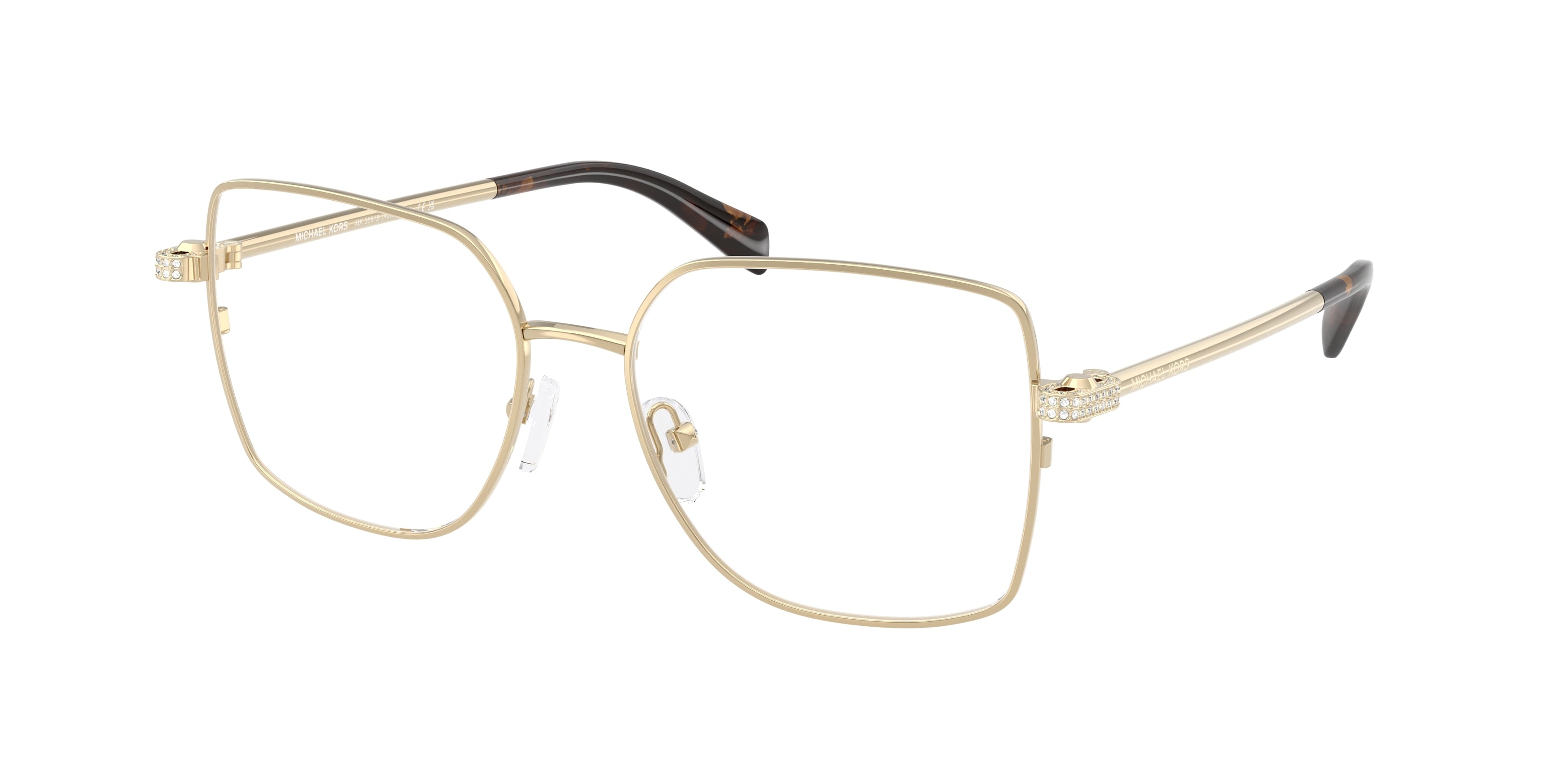 MICHAEL KORS 0MK3091B LIGHT GOLD SHINY square glasses by MICHAEL
